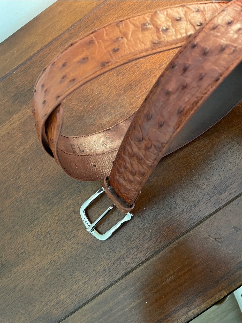Tecovas ostrich belt